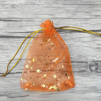 Organza Bag Moons and Stars, 2.5 x3.5"