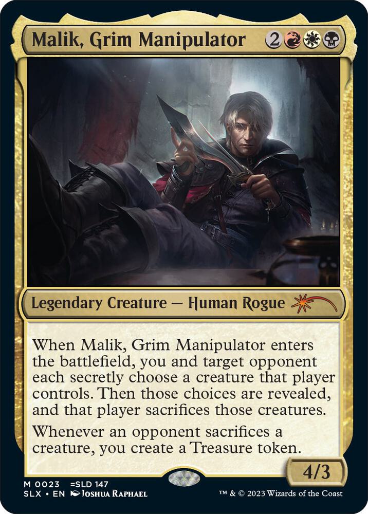 Malik, Grim Manipulator - SLX Cards (M)