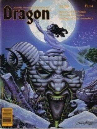 DRAGON #114 (Magazine - October 1986) "Return of the Witch; Elven Cavalier; Ecology of the Remorhaz"