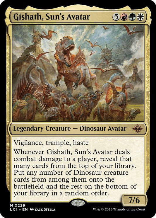 Gishath, Sun's Avatar - The Lost Caverns of Ixalan (M) Foil