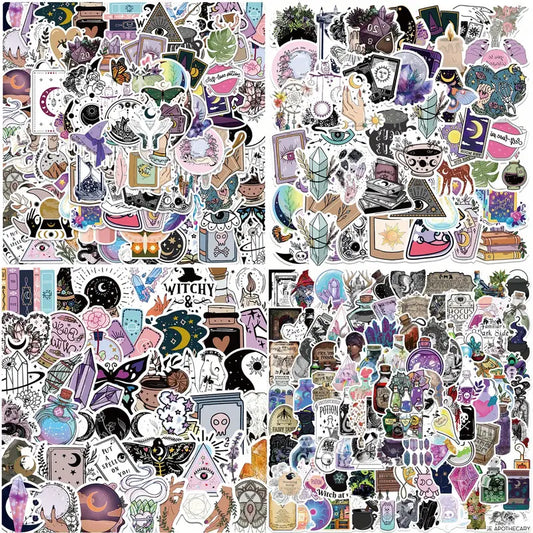 Boho Witchy Goth Stickers