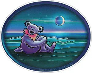 Grateful Dead Waterside Dancing Bear - Window Sticker/Decal (5.5" X 4.5")