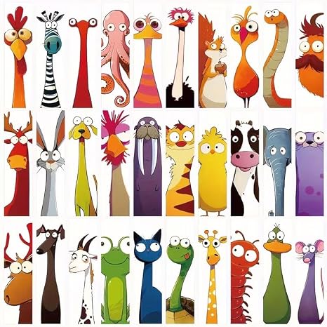 Funny Animal Bookmarks