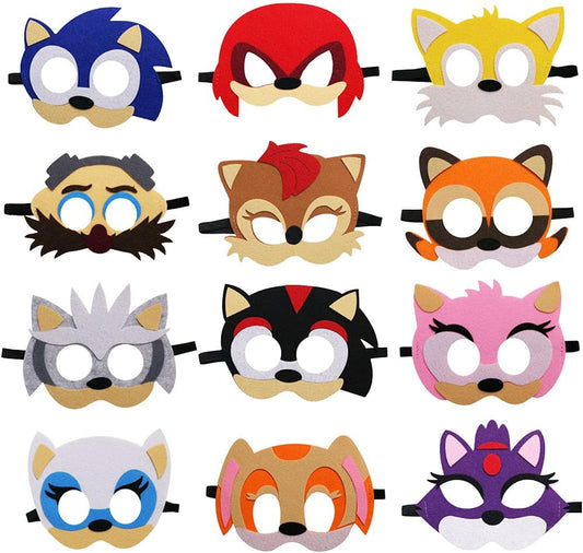 Cosplay, Hedgehog Felt Masks Party Favors for Kid (Sonic and Friends)