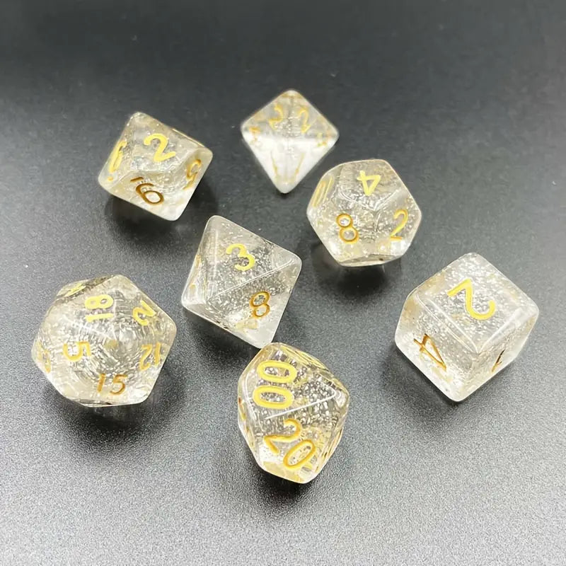 Dice Sets - Sparkle Mania - full set of 7 dice