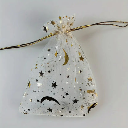 Organza Bag Moons and Stars, 2.5 x3.5"