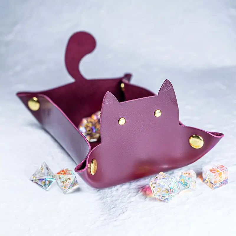 Cat Shaped Dice Tray, 12.5 by 6.89