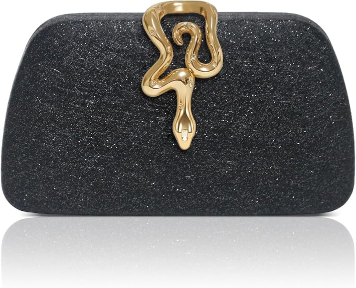 Clutch Purses with Snake Closure