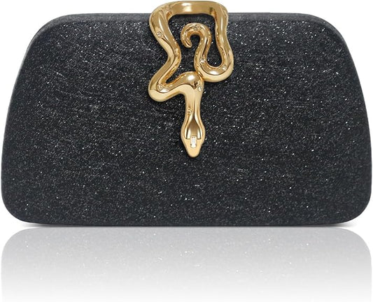 Clutch Purses with Snake Closure