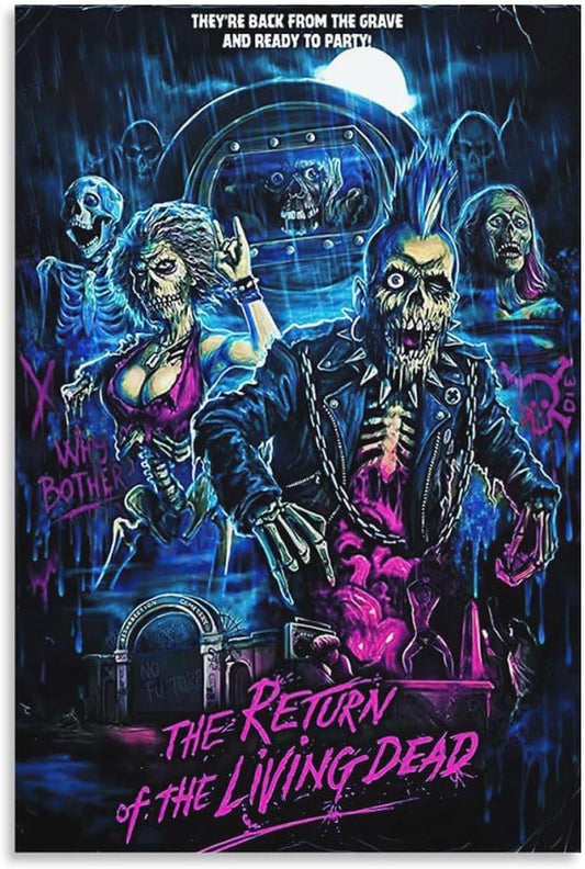 Return of The Living Dead Horror Movie Posters Vintage Aesthetic Cool Posters Canvas