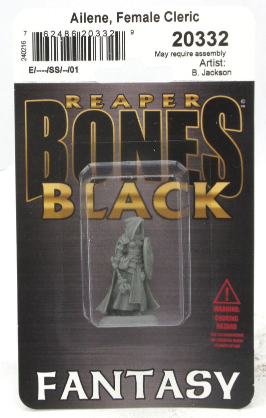 Reaper Miniatures Bones Black - AILENE, FEMALE CLERIC 20332