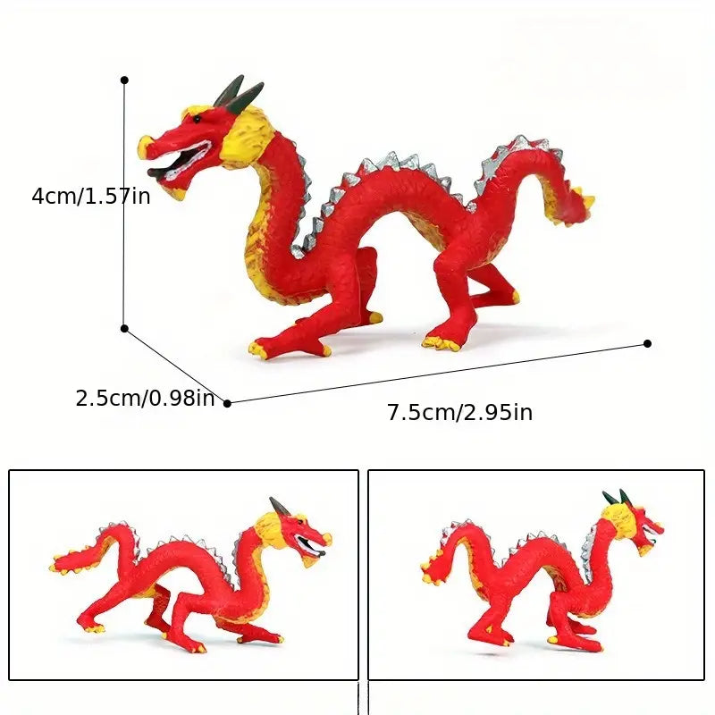 Eastern Red Dragon Miniature Figure