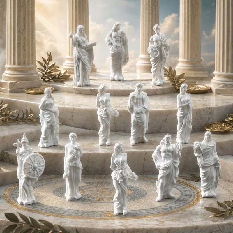 Ancient Greek And Roman Mythology Miniature Statues