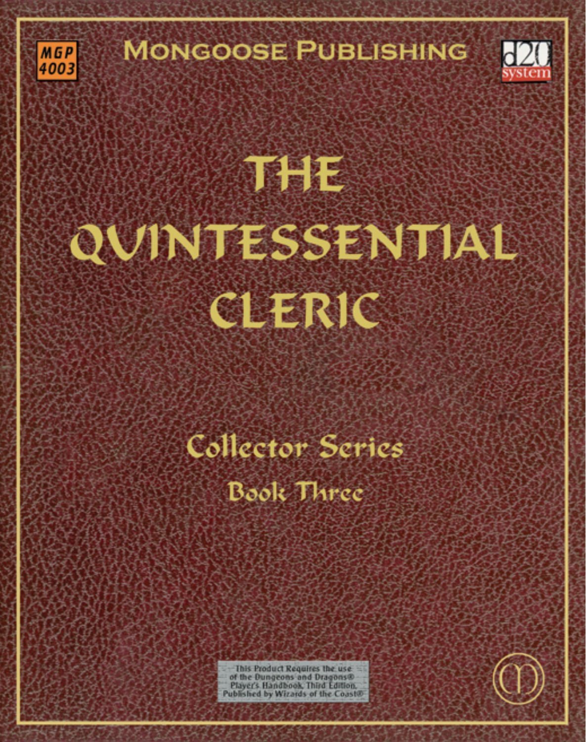 The Quintessential Cleric (Dungeons & Dragons d20 3.0 Fantasy Roleplaying) Paperback – June 18, 2002