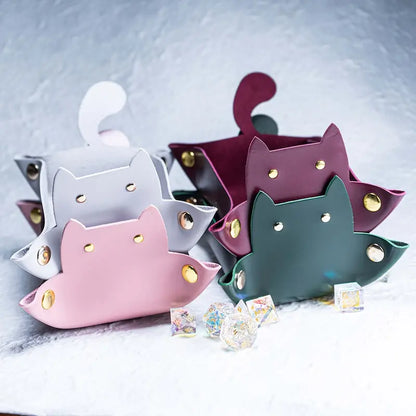 Cat Shaped Dice Tray, 12.5 by 6.89