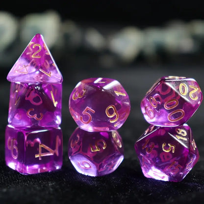 Dice Sets - Solid Colors - full set of 7 dice