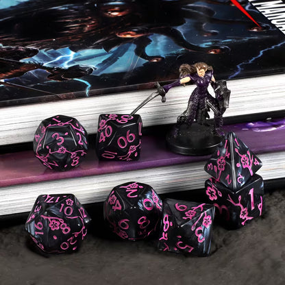 Dice Sets - Spectacular Designs - full set of 7 dice