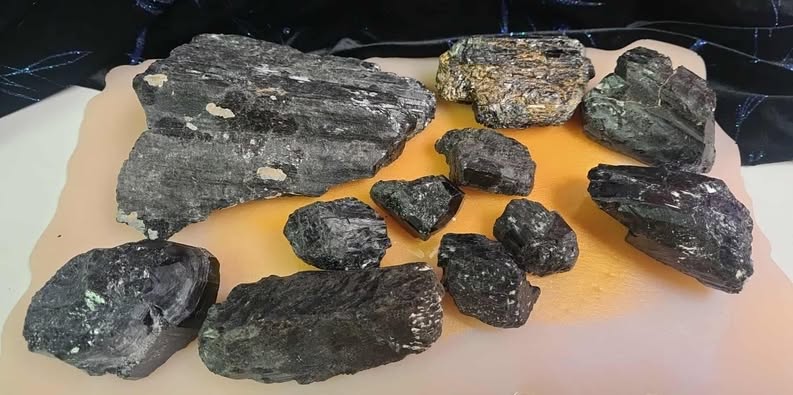 Rough Black Tourmaline specimen