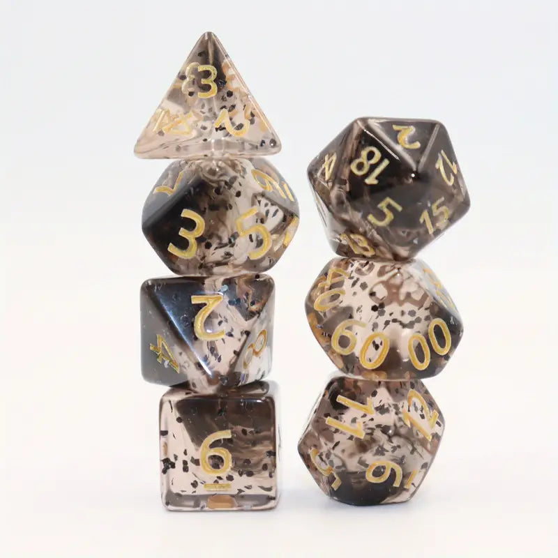 Dice Sets - Sparkle Mania - full set of 7 dice