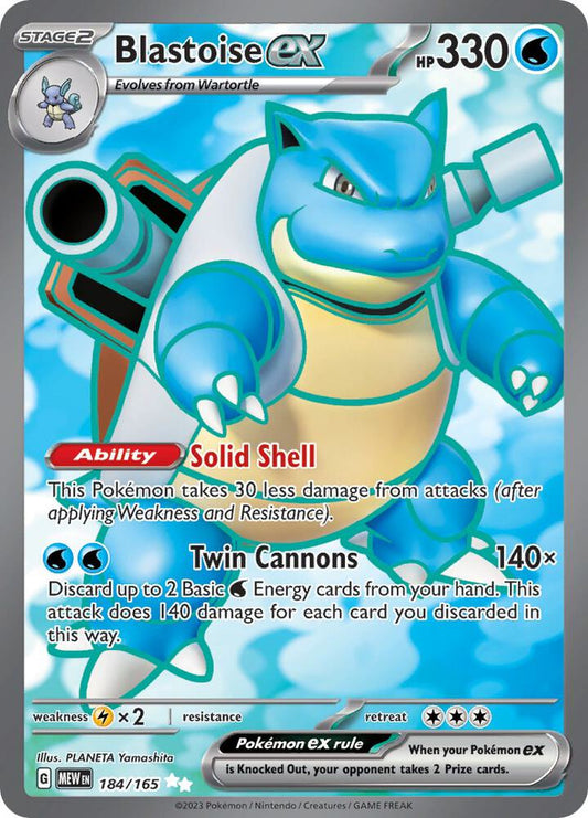 Blastoise ex - 184/165