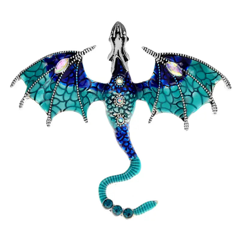 Enameled Dragon Pin