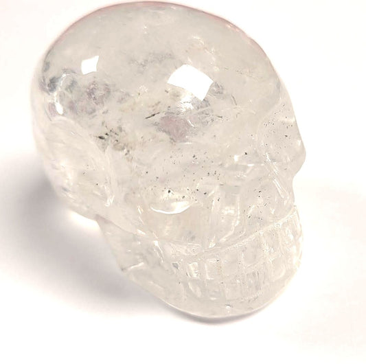 Shaped, Skull 2" clear quartz