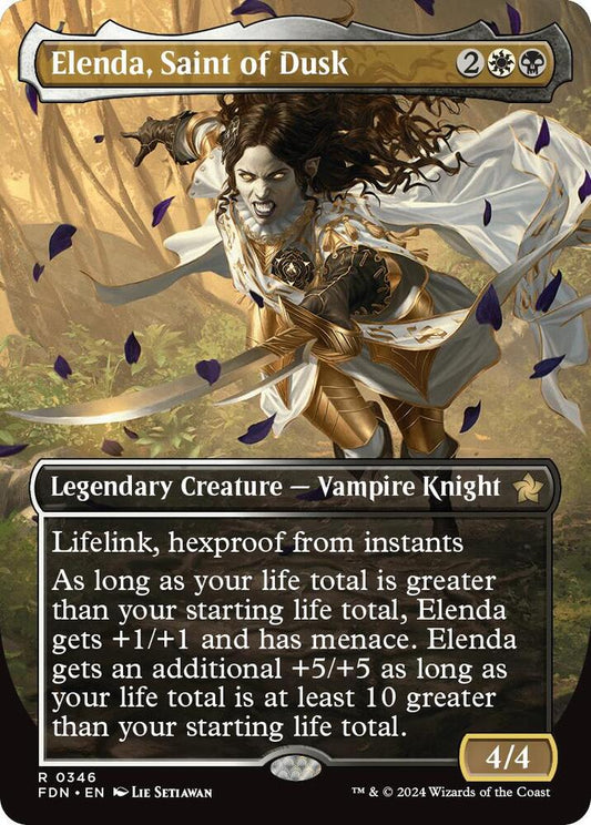 Elenda, Saint of Dusk (Borderless) - Foundations (FDN)