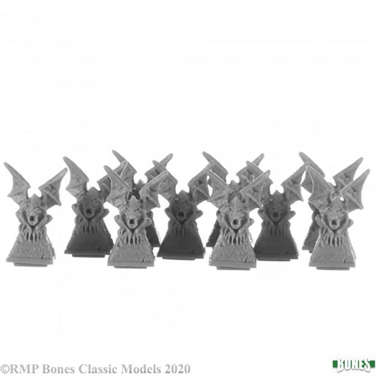 Reaper Miniatures Bones - GRAVEYARD FINIAL: GARGOYLES (10)
