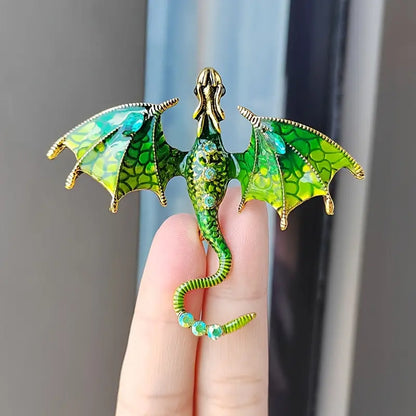 Enameled Dragon Pin