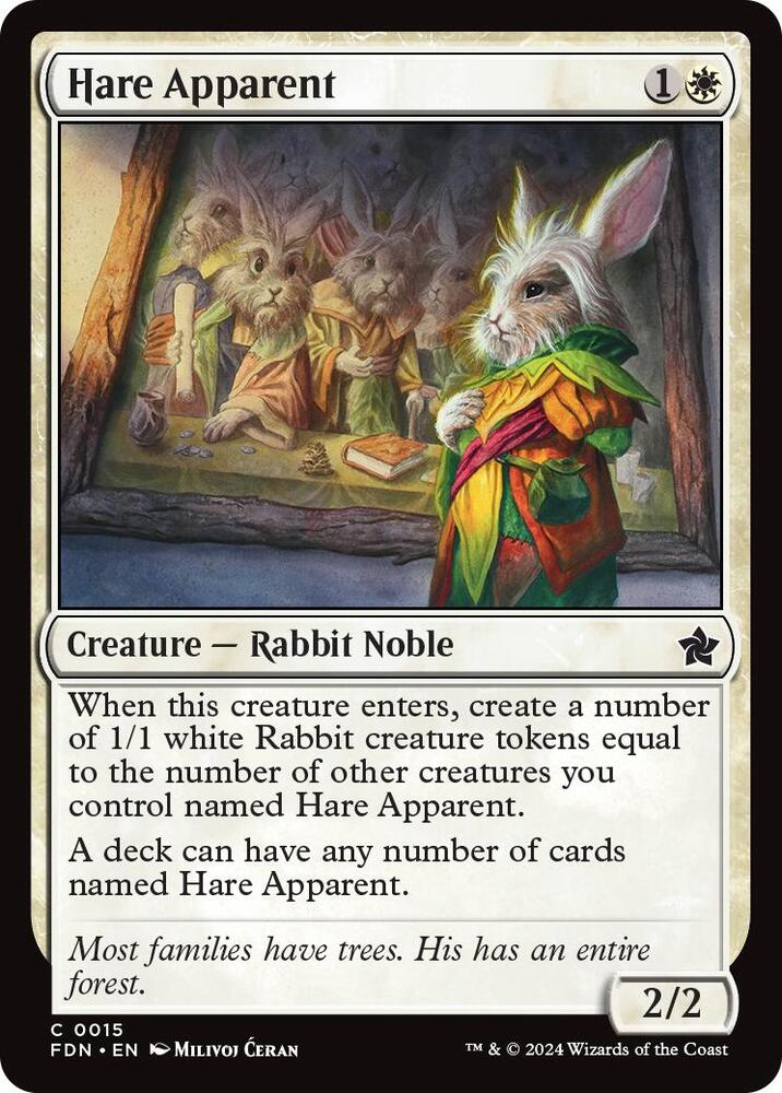 Hare Apparent - Foundations (FDN) Foil