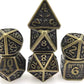 Dice Set, Knight’s Armory Metal Polyhedron 7 Piece Set