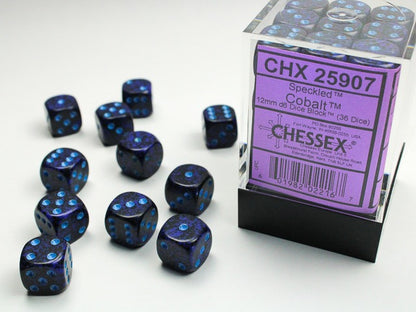 Chessex Dice  - 12mm D6 dice Blocks (36 dice)