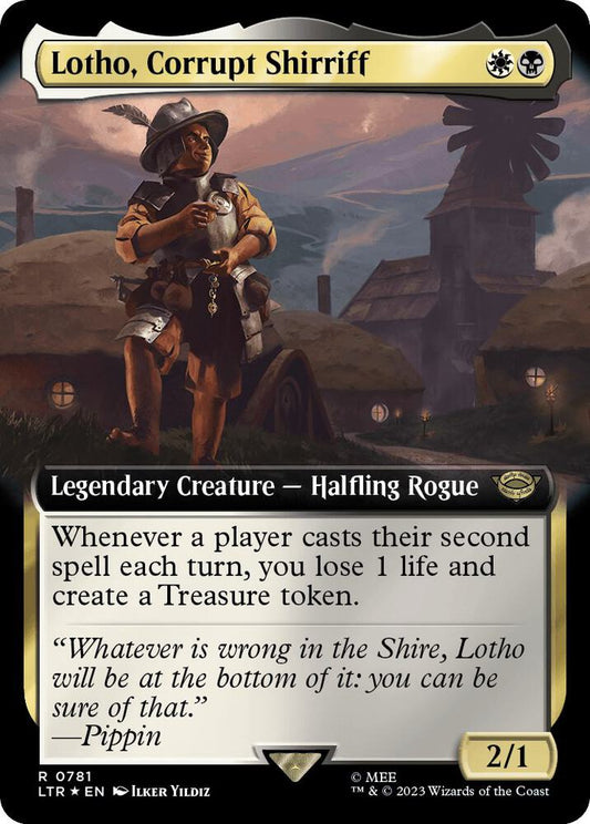 Lotho, Corrupt Shirriff (Extended Art) (Surge Foil)