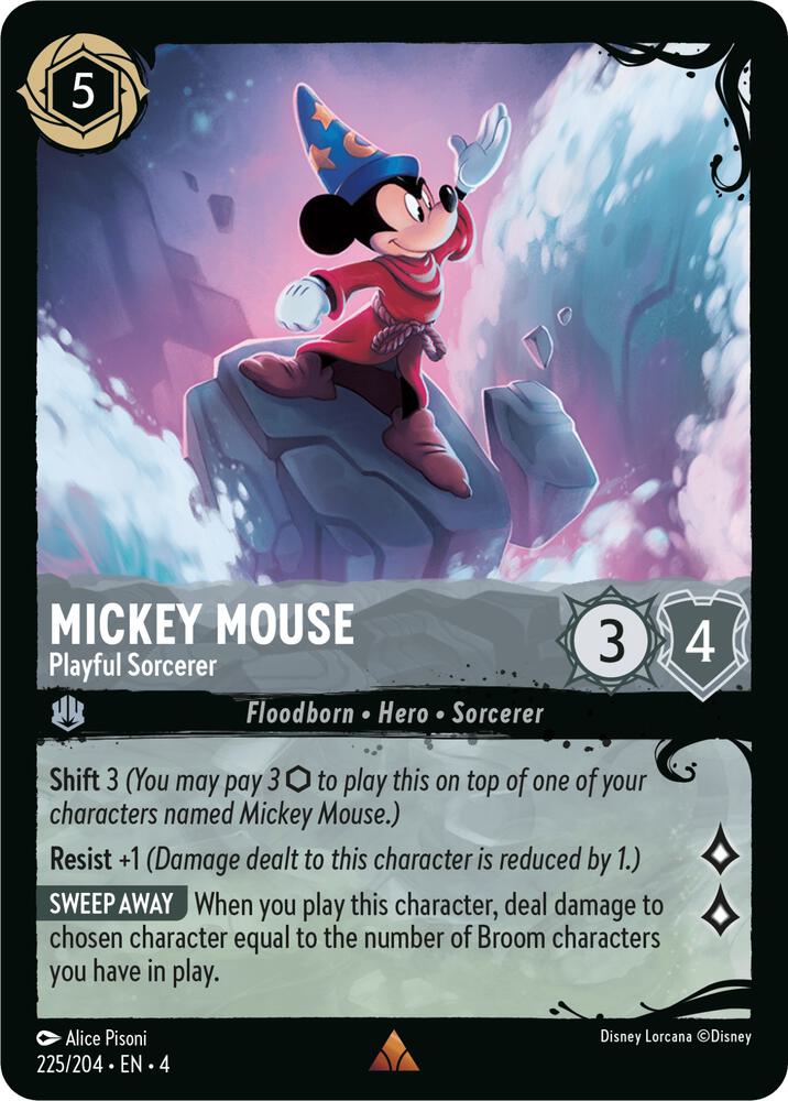 Mickey Mouse - Playful Sorcerer (225/204) - Illumineer's Quest: Deep Trouble (Q1)