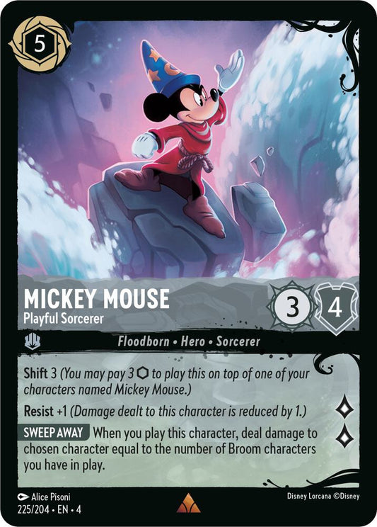 Mickey Mouse - Playful Sorcerer (225/204) - Illumineer's Quest: Deep Trouble (Q1)