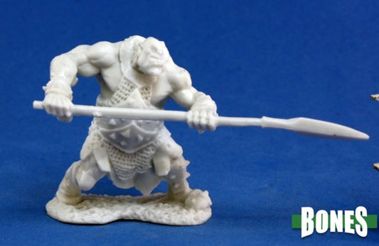 Reaper Miniatures Bones - ORC HUNTER (SPEAR) ORC BARBARIAN 77045