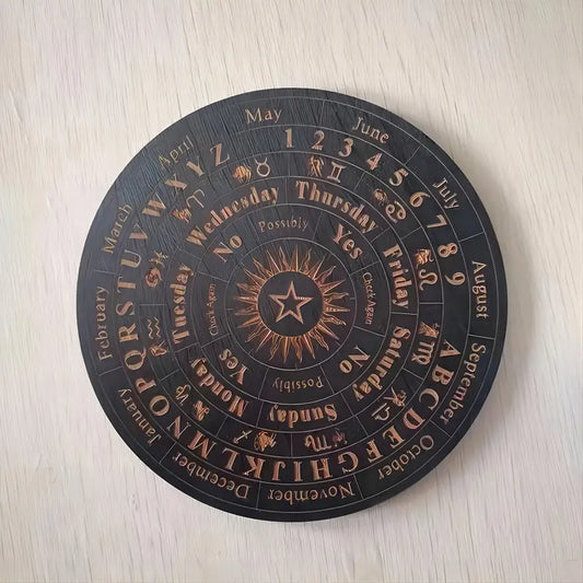 Pendulum Board, Wooden Divination Board