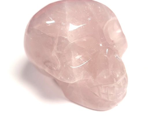 Shaped, Skull 2" Rose Quartz
