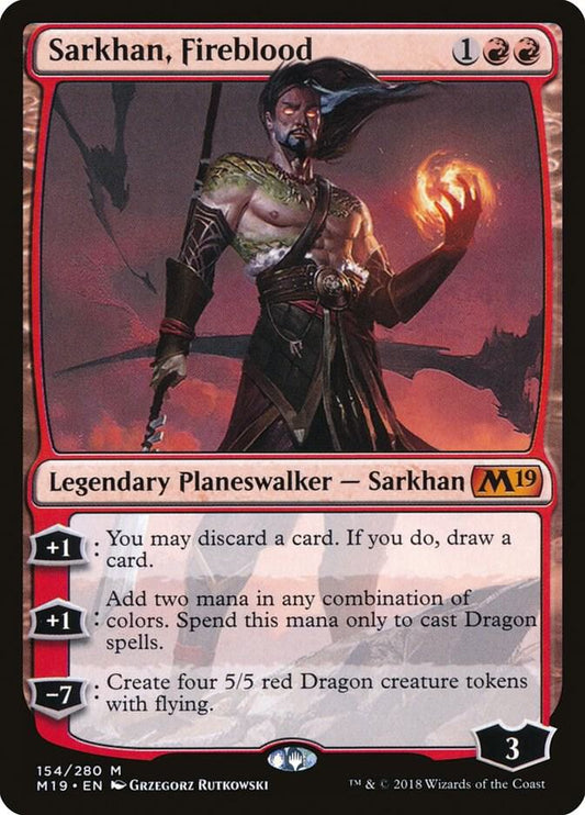 Sarkhan, Fireblood - Core Set 2019