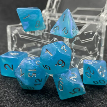 Dice Sets - Pearlescent Colors - full set of 7 dice