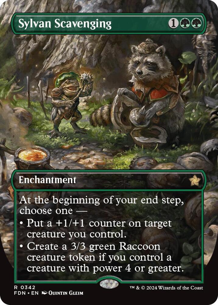 Sylvan Scavenging (Borderless) - Foundations (FDN)