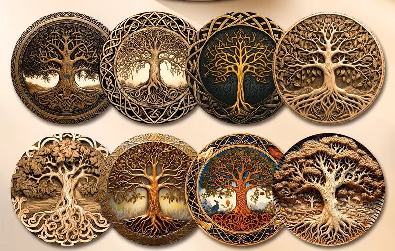 Altar Tile, Wooden Printed, Various Themes  Approx. 4"