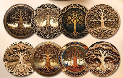 Altar Tile, Wooden Printed, Various Themes  Approx. 4"