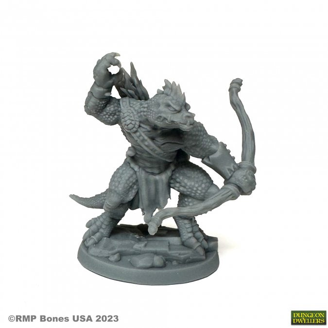 Reaper Miniatures Bones USA: Dungeon Dwellers - WASPNETTLE LIZARDMAN ARCHER