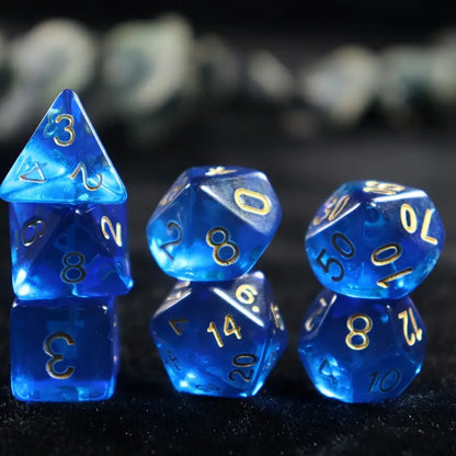 Dice Sets - Solid Colors - full set of 7 dice