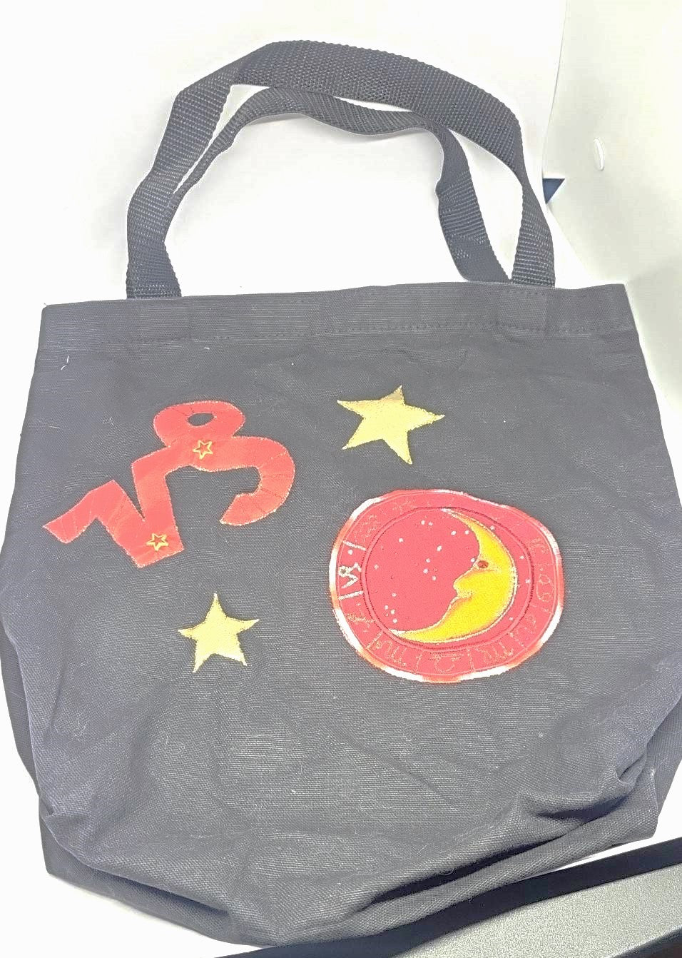 Tote Bag, Black Astrology Tote (Capricorn)