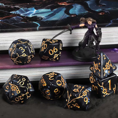 Dice Sets - Spectacular Designs - full set of 7 dice
