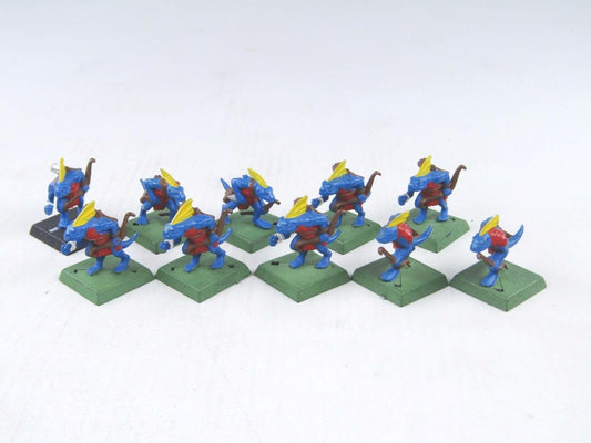 Warhammer Assembled and Painted Figurines - Skinks Regiment Seraphon Lizardmen
