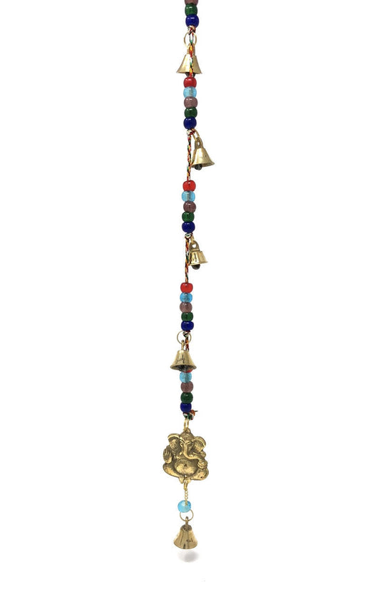 Wind Chime, Brass on String with Ganesha