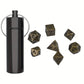 Mini Antique Iron DND Dice Set, 7pcs Polyhedral Metal Game Dice Set With Case,
